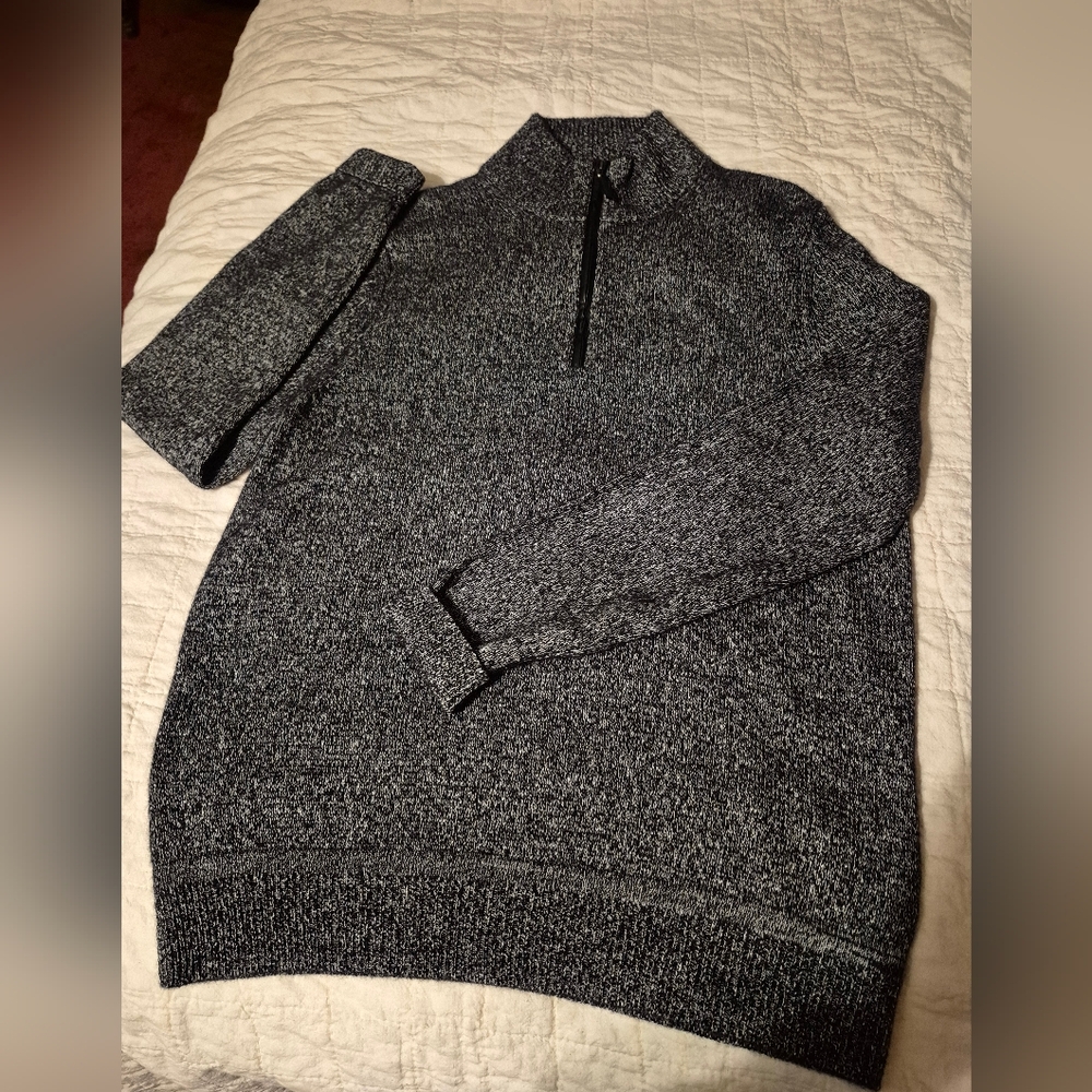 Men's Cashmere Silk Nordstrom  Quarter-Zip Sweater MEDIUM